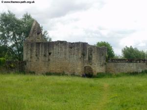 The remains of Godstow Abbey